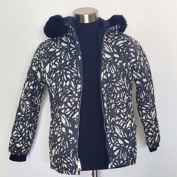 VTG Juniorite New York Abstract Quilted Winter Women's KIDS XS/S Jacket - Picture 15 of 15